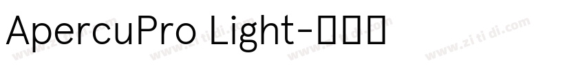 ApercuPro Light字体转换